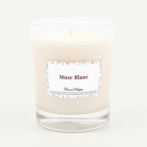 bougie parfumée Cire et Parfum musc blanc