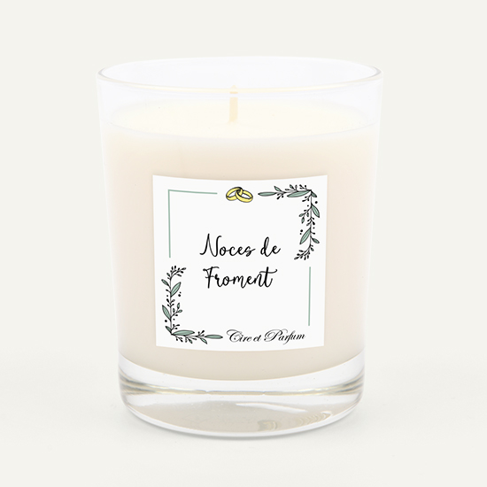 Bougie noces de froment - 3 ans de mariage